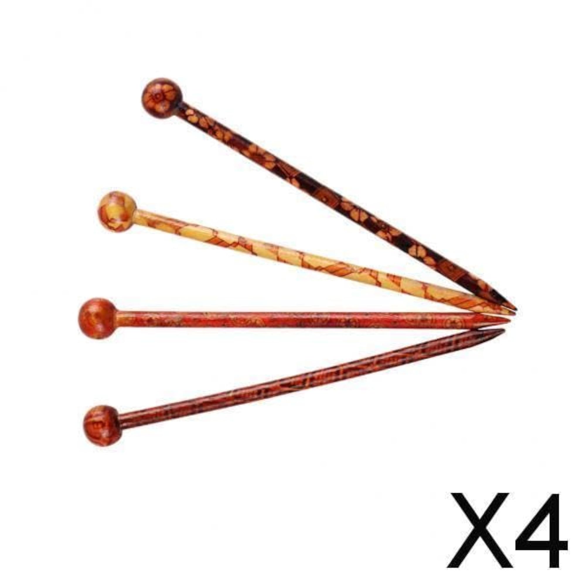 4x4 Retro Wooden Hairpin Set, Craft Jewelry